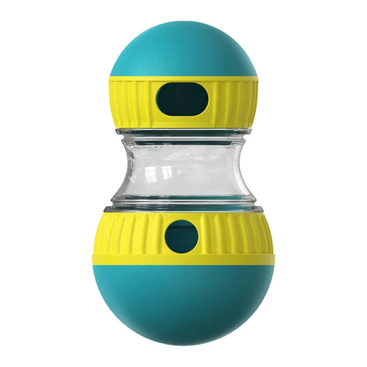 Interactive Pet Toy: Rolling Ball & Leaky Food