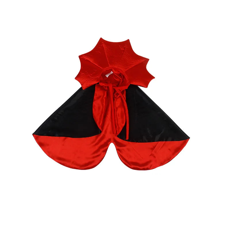 Cute Halloween Pet Cosplay Vampire Cloak