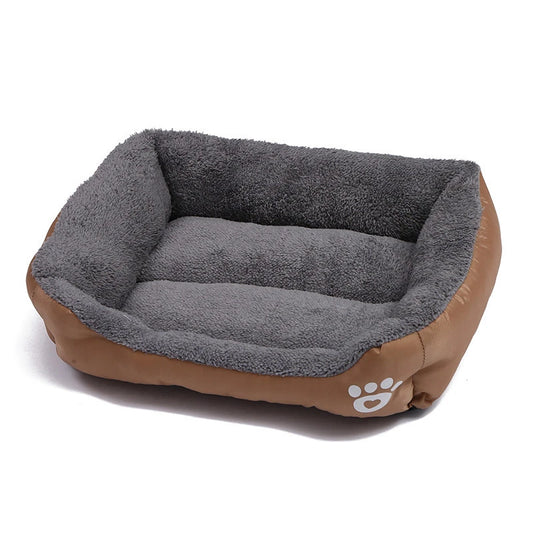 Large Plush Pet Bed Waterproof Mat