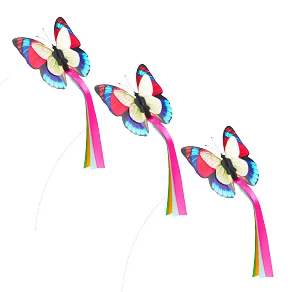 Interactive Butterfly Cat Toy with Rotating Kitten Stick